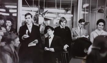 С молодёжью Московской церкви ЕХБ, январь 1979 г.